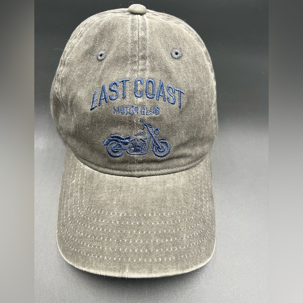 East Coat Motor Club dark grey and blue hat.‎ NWOT